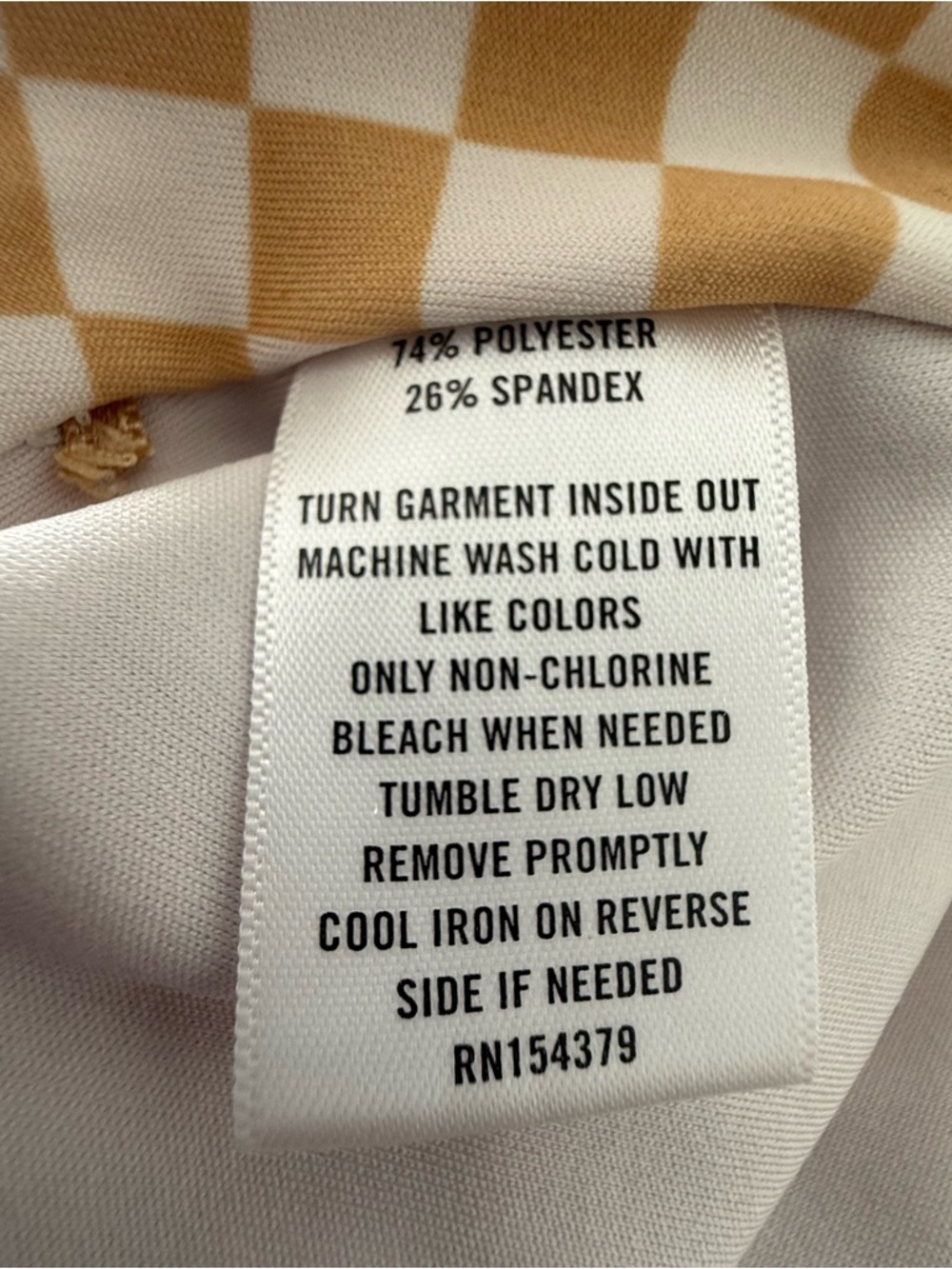Aeropostale Checkerboard 2 Piece Tennis Skort/Tank Tan White Size Medium - Picture 8 of 11